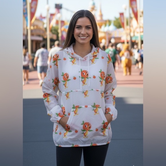 Disney Jackets & Blazers - Disney Orange Bird Spirit Jersey with Orange and White Design, size XS